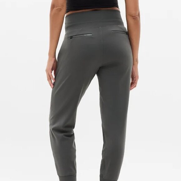 ATHLETA Venice High Rise Jogger Color Shadow Grey Womens Size Large Soft Cozy - Picture 2 of 8